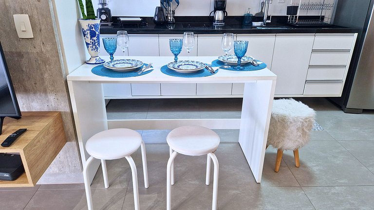 Tarumã 53 Pertinho da Praia p/3 pessoas