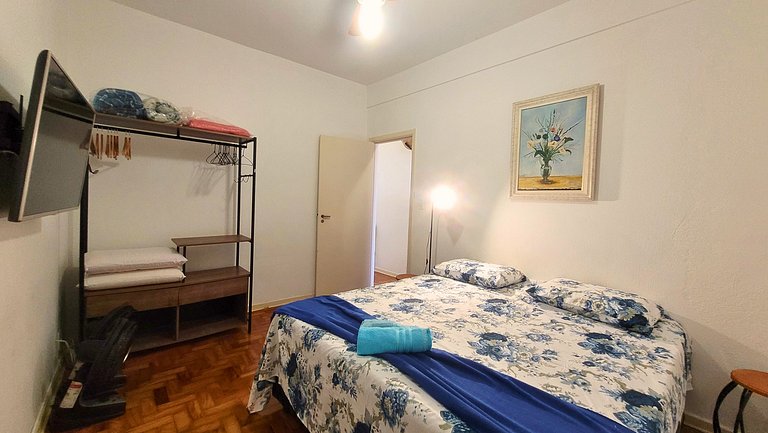 Apê 904 Embaré - Vista mar, pé na areia