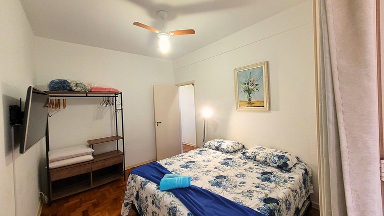 Apê 904 Embaré - Vista mar, pé na areia