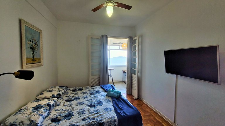 Apê 904 Embaré - Vista mar, pé na areia