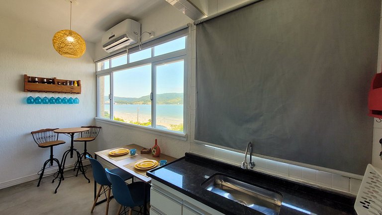 Apê 904 Embaré - Vista mar, pé na areia