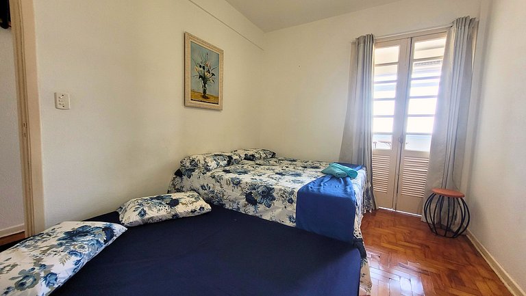 Apê 904 Embaré - Vista mar, pé na areia