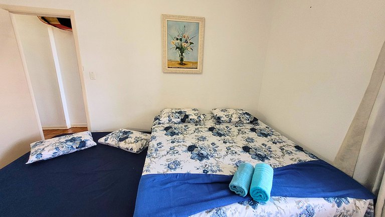 Apê 904 Embaré - Vista mar, pé na areia