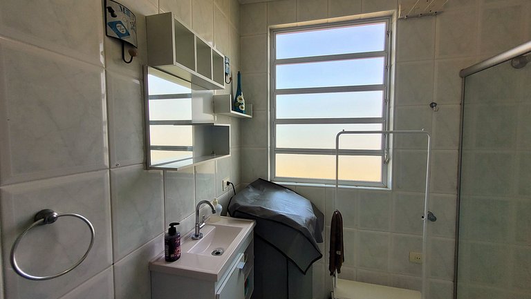 Apê 904 Embaré - Vista mar, pé na areia